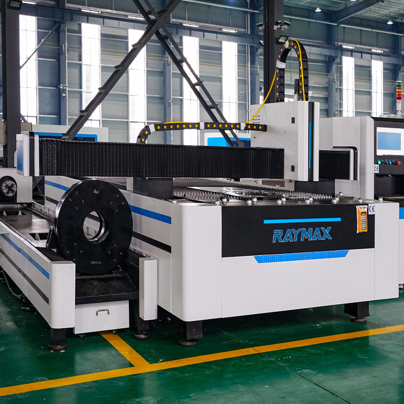 Open type fiber laser cutter for plate and tube