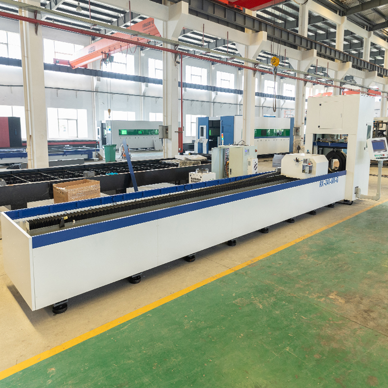 Tube fiber laser cutter